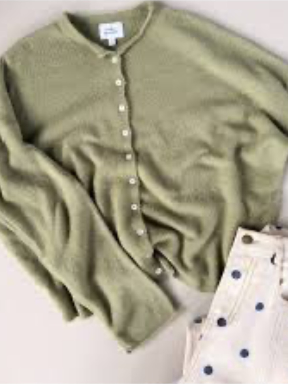 Things Between Cozy Button-Front Piper Cardigan in Taupe Brown Size Medium